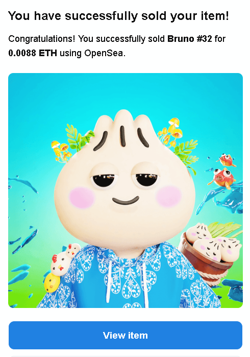 brunoart_nft's tweet photo. Woohoo! Bruno x Bao NFT SOLD🎉🎉🎊

@brunoart_nft x @LittleBaoNFT Collab piece sold to @angecollections 💜🙏🏻
Thank you so much for your support 🫶🏻
Welcome to the #3DBruno club 🫂 Holder airdrop NFT sent✅

You have 1 ticket in my raffle where all Bruno buyer can win 55 MATIC 🎁 https://t.co/2nleRJuzFw
