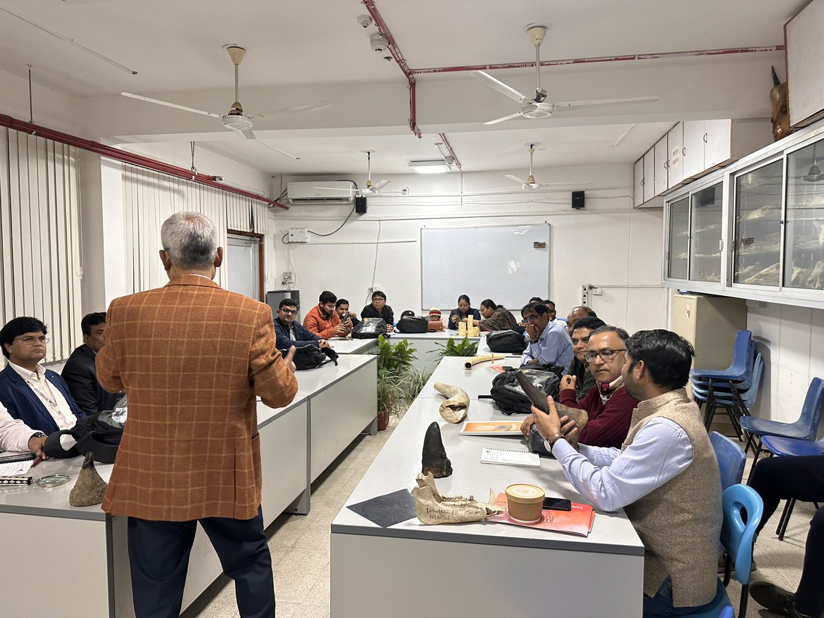 'Railway officials attending a workshop at @wii_india found inspiration at the forensic lab. Witnessing cutting-edge techniques that enhance the safety and integrity of our natural resources. #RailwayInnovation #ForensicScience 🚄🔬@RailMinIndia @moefcc @AshwiniVaishnaw