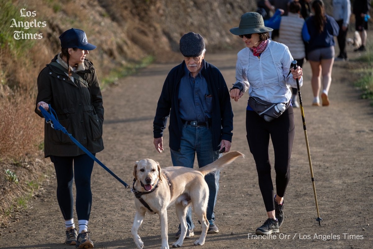 Column: With friends in tow at Griffith Park, Pete Teti walks out of one century and into another. @LATstevelopez latimes.com/california/sto…