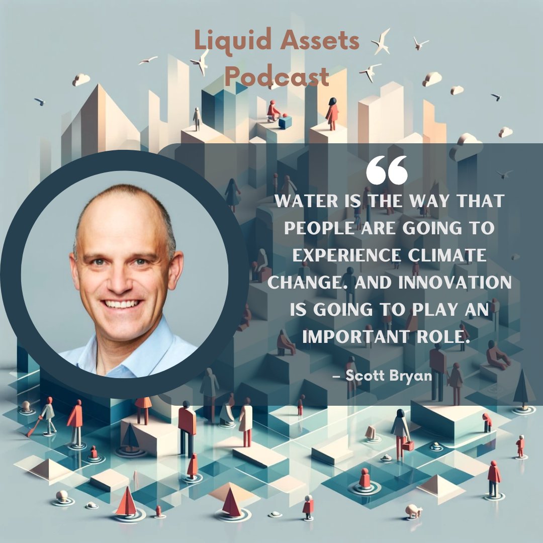 liquidassetscc's tweet photo. "Water is the way people will experience climate change." - This is one powerful statement and it makes us ponder here on the Liquid Assets Podcast if the world is innovating enough, both tech and water policies! https://t.co/juDGAdLrKV https://t.co/z2gJaxJZP4