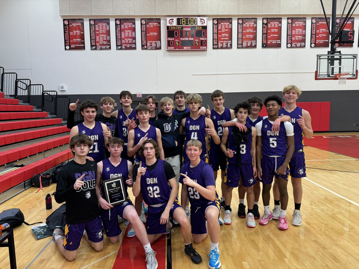 DGN Freshmen are off to a fast start after winning the T.C. Elmhurst Thanksgiving Tournament. Every player provided valuable contributions during the 3 victories. Congratulations boys!