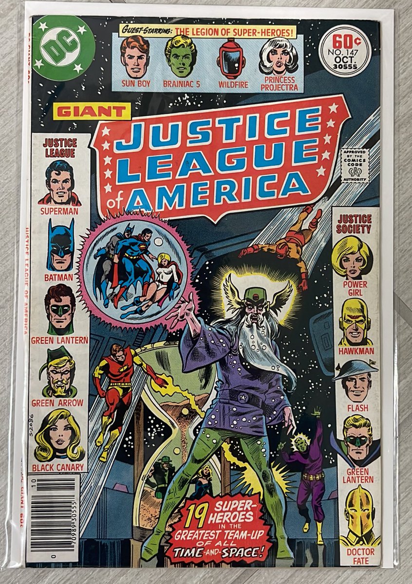 Maybe my favorite Legion appearance of all time, one from my youth, Justice League of America #147 and 148!  I’ll post them separate to show them in their full glory… #LegionofSuperHeroes #LongLivetheLegion #JusticeLeague #JusticeSociety