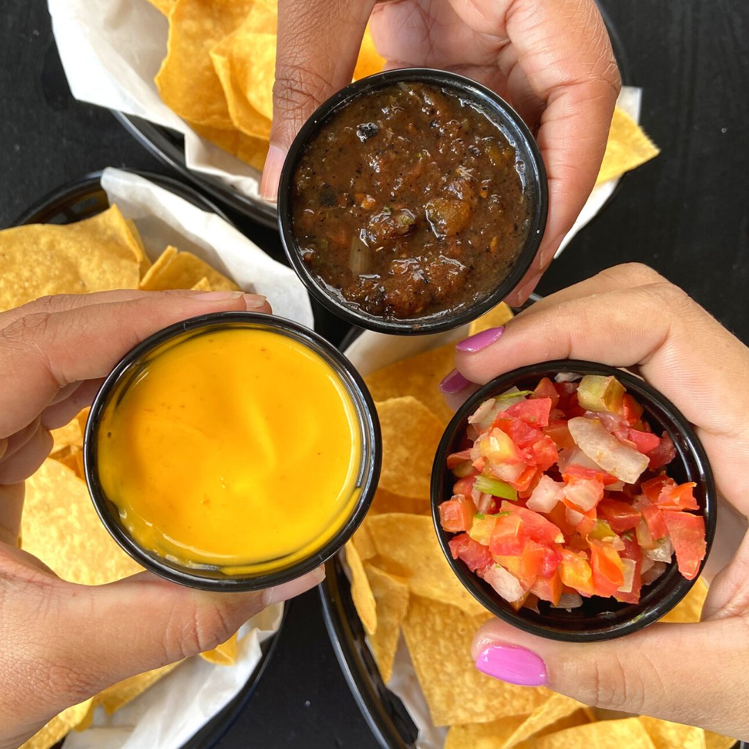 chilitosmexican's tweet image. Battle of the #ChilitosJaMexican Dips! Are you #TeamQueso, #TeamPico or #TeamSalsa??????