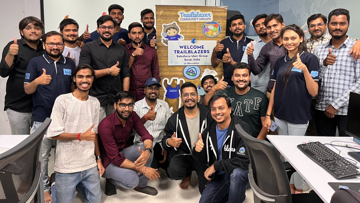 Gratitude to everyone who made the <a href="/SuratSFDC/">Salesforce User Group, Surat, India</a> in-person meetup a success! 🌐 Your presence and contributions elevated the experience. Let's continue to connect, learn and grow together in our vibrant #Salesforce community. 😊 #SuratSFDC #surat #TrailblazerCommunity