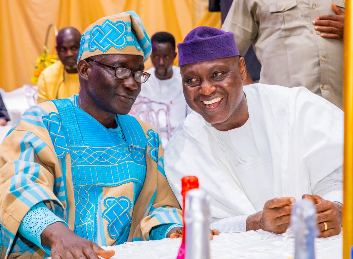 WandeWatt's tweet photo. His Excellency Biodun Oyebanji earlier today graced the wedding ceremony of former deputy governor of the state, Prof Olusola Eleka’s daughter in Ikere- Ekiti. Leading by example remains the hallmark of H.E. BAO’s exemplary leadership style. #BAO4all #politicswithoutbitterness https://t.co/PQc4t41L62