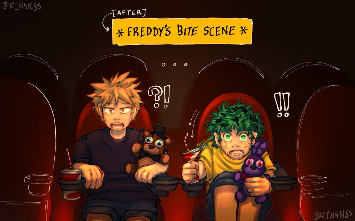 little nerds
#bkdk #bakudeku #dkbk #dekubaku #FNAF #mha