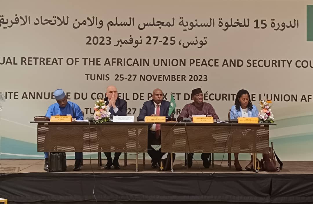 SarjohBah3's tweet photo. In Tunis 🇹🇳 for #AUPSC annual retreat at a critical time when Africa is dealing with complex governance &amp; security challenges. It’s an opportunity for PSC to deepen reflection on UCGs, sanctions, terrorism, stabilization &amp; provide unequivocal guidance on these &amp; #Silencingtheguns https://t.co/EPQapdUOmQ