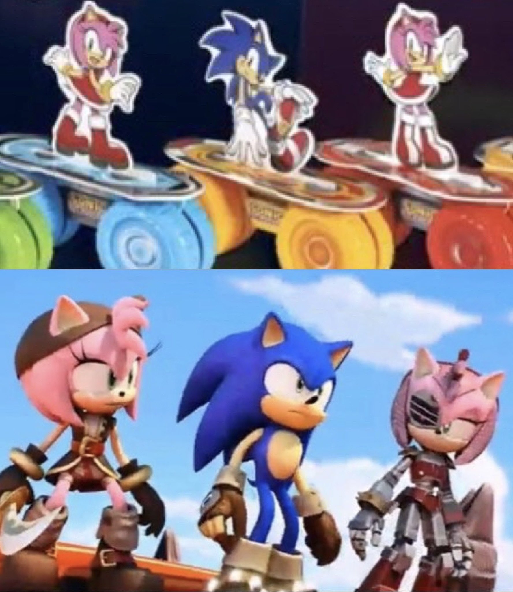 Sonamy Channel on X: #SonicPrime: Sonic is charming Amy Rose