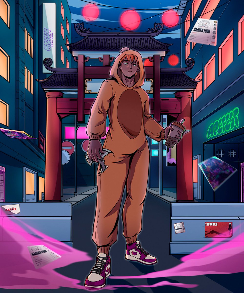 Traveling to Hong Kong during Apefest was such an unforgettable experience.

 Thank you <a href="/anikijungle/">Jungle| VGEN |</a> for helping bring my <a href="/Azuki/">Azuki</a> to life as if he were experiencing it with me , 

YOU KILLED IT , 🦥 🔥 btw.. 🧋is next level in Asia 👀 ⛩️
#Apefest #Gardentour