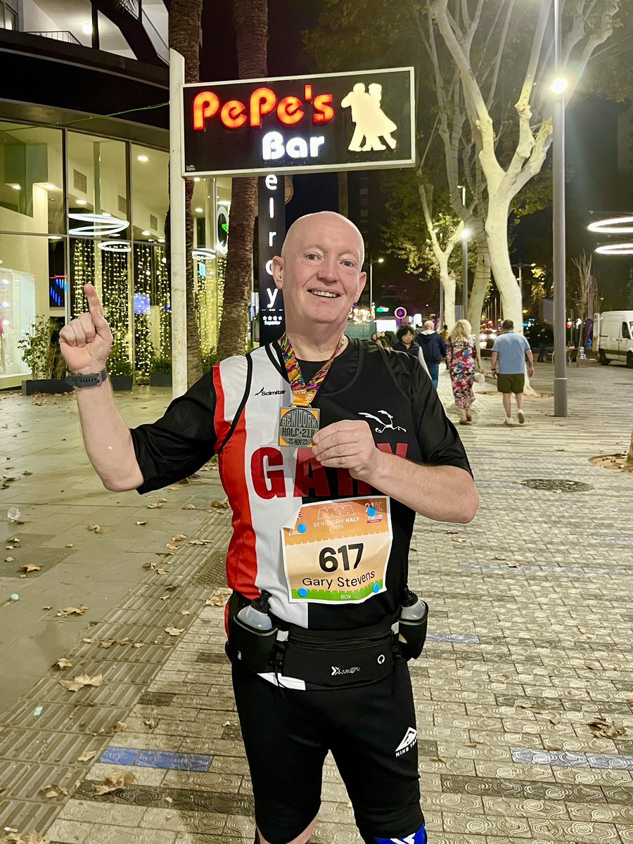 GaryStevens1024's tweet photo. So @nycmarathon a couple of weeks back, thank you @BenidormHalf for a great race tonight, looking forward to @LanzMarathon next weekend then a rest! @visitbenidorm @BenidormTVshow https://t.co/QPGriNzrem