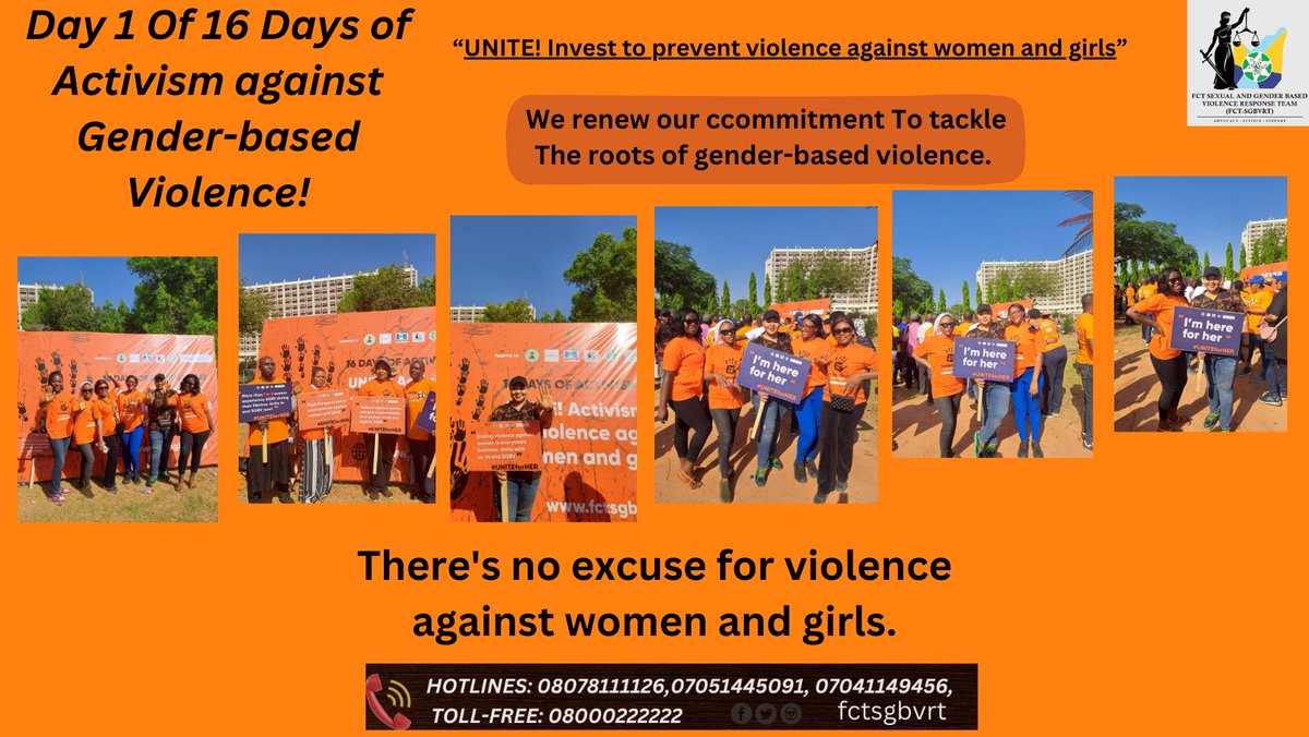 FCT-Sexual and Gender Based Violence Response Team tweet media