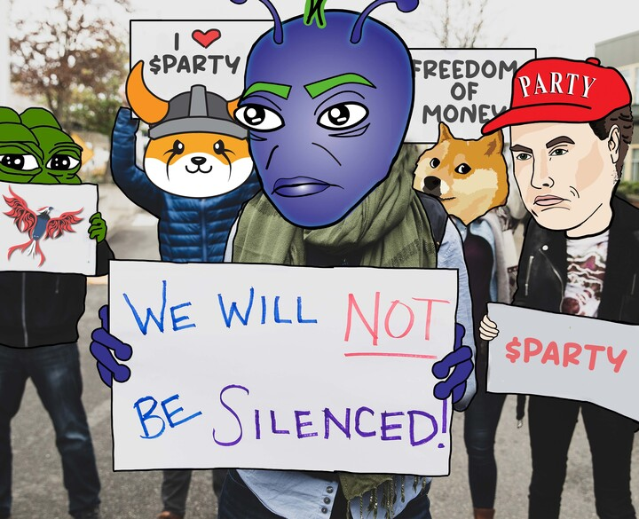 partycoineth's tweet photo. #FreedomOfMoney means getting to choose the exchange or defi protocol we get to use, what opportunities we elect to participate in, what crypto we hold or trade, and what medium of exchange we use. It is a basic right and often our vote for who and what we stand with. 

$PARTY https://t.co/iet6RkkS1m
