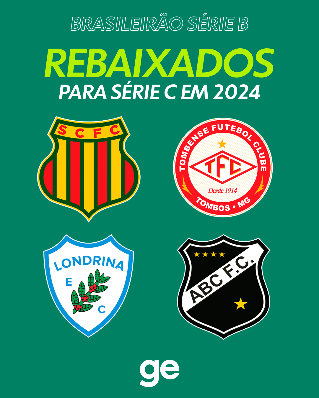 Brasileirão 2024: quem foi rebaixado para Série B e quem subiu para A