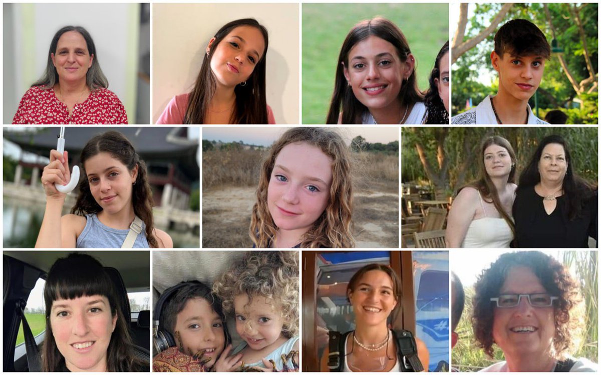 elikowaz's tweet photo. The 13 released Israeli hostages:

Sharon and Noam Avigdori
Alma and Noam Or
Hila Rotem
Emily Hand
Shiri and Noga Weiss
Adi, Yahel, and Nave Shoham
Maya Regev
Shoshan Haran https://t.co/agP6Cttxaz