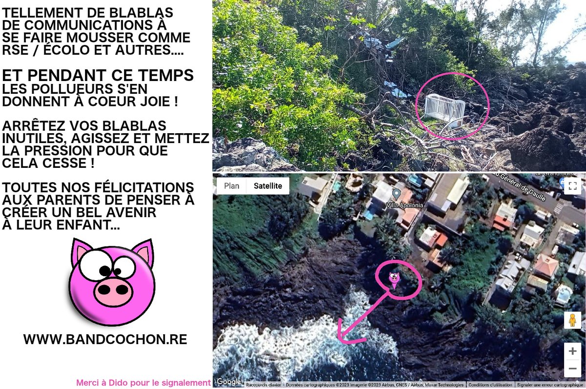 Île de La Réunion : pendant que certains se la pètent avec leur statut de RSE ou d'élu écolo.... les autres poursuivent le massacre de l'île en toute impunité... #Colère