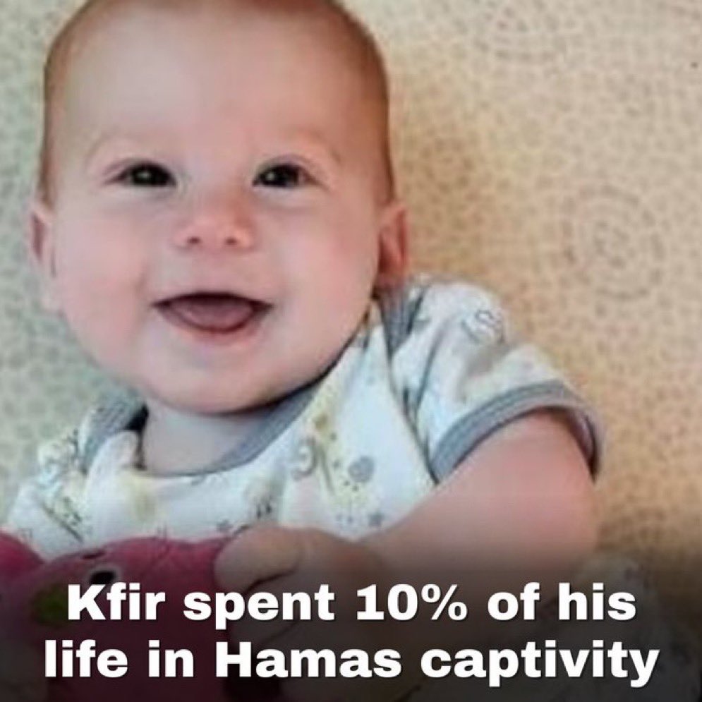 Kfir Bibas, a 10-month-old Baby, and the youngest infant being held by Hamas, was not released tonight.