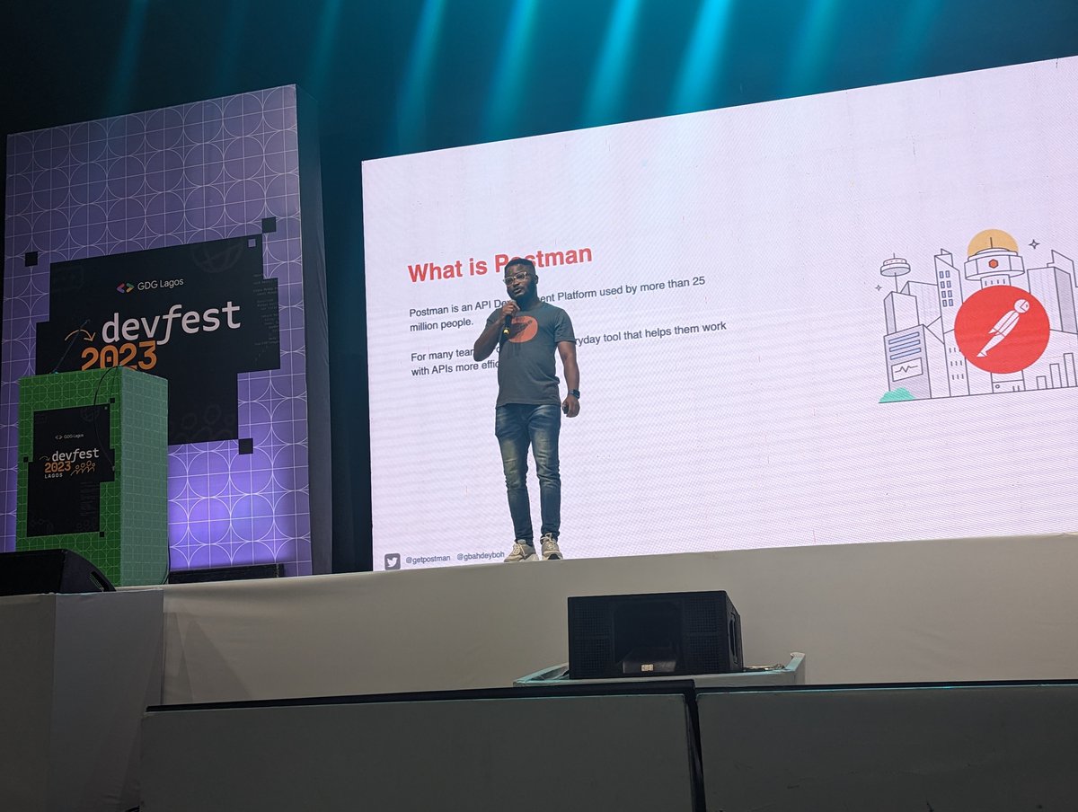 kohawithstuff's tweet photo. 5 Things You SHOULD Know About Postman by @Gbahdeyboh  at #DevFestLagos  @gdglagos  @getpostman 

A thread 🧵 of pictures. https://t.co/8cqRvjyU71