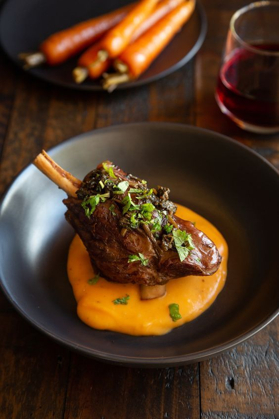 summer_food's tweet photo. Red wine and mint lamb shank! https://t.co/t0HPX9kUzf