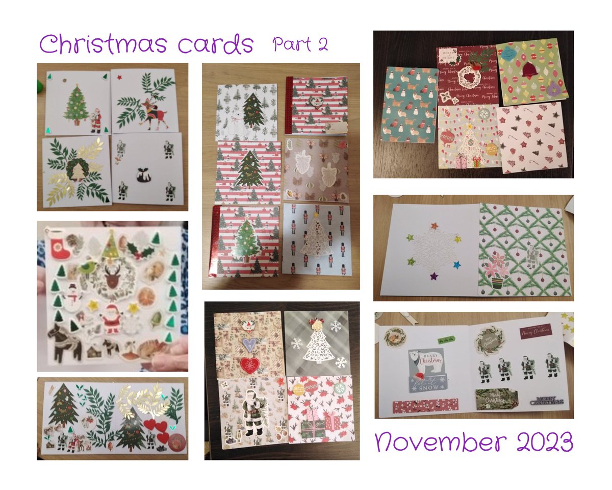 CeeferCrafts's tweet photo. Still have 4 more classes to go but they've been so busy I've already filled part 2 of this month's Christmas Card making
#MHHSBD #CraftBizParty
#SeniorCrafting https://t.co/fCDxGjXhTE