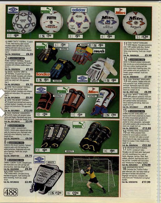 90sFootballUK1's tweet photo. Argos catalogue 1995. The days. https://t.co/sU8VcywFhc