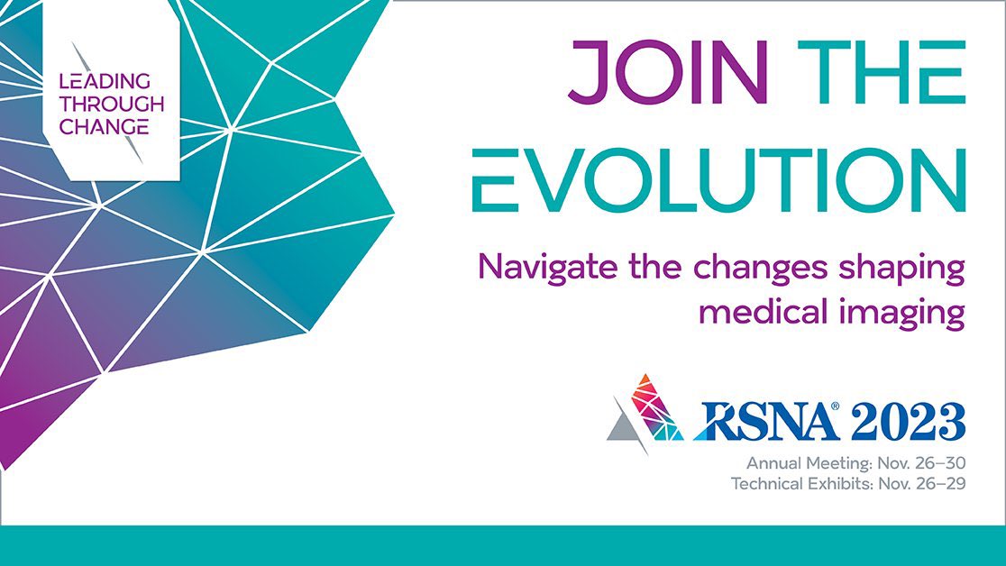 #RSNA23 is already here. Chicago will be full of imaging specialists from around the globe. This meeting is the premier showcase for medical imaging, research, education, AI, technical innovation, mentoring, and networking.