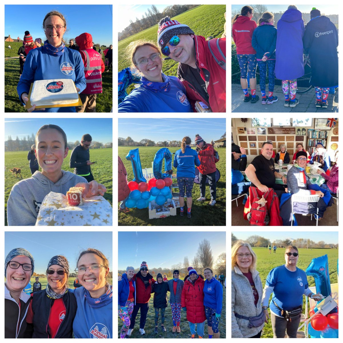 I’m not often speechless but what a celebration it was today at @beestonparkrun to celebrate 10 years of VR. So many highlights but the biggest has to be Chris joining us all the way from Canada. Thank you for being the best community ever!