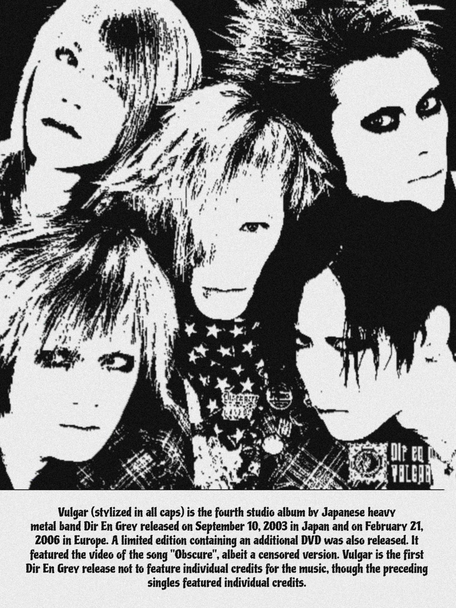 Dir en grey OVER THE VULGAR SHUDDERポスター Dir en grey OVER THE VULGAR SHUDDERポスター