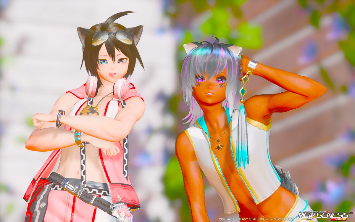 Akkun_is_4ever's tweet image. #PSO2NGS_SS #pso2おとこのこ部 #PSO2ショタ部 #しょたぱら
舌ペロあっくん＋ルヴィくんぱしゃり