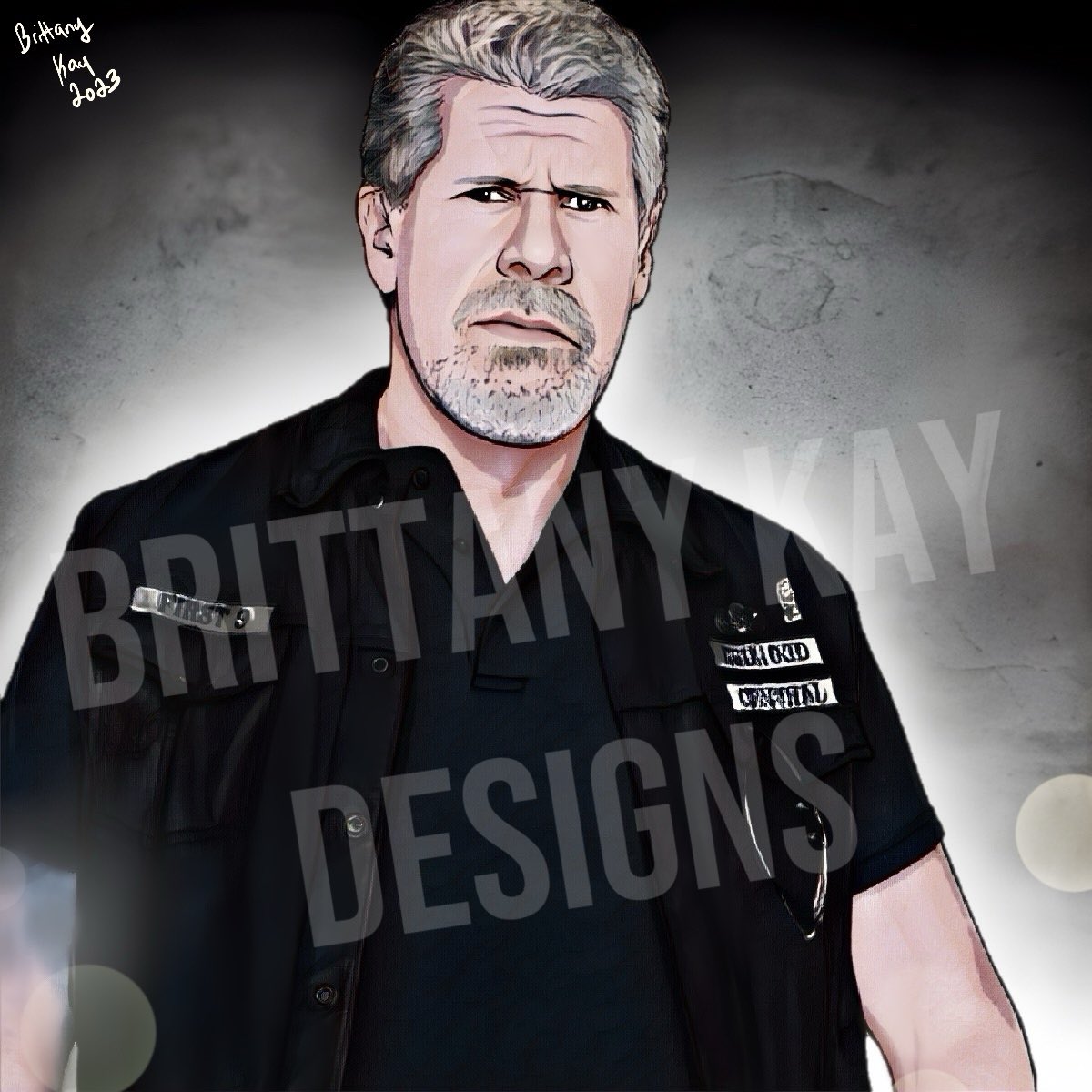 BrittanyKay5150's tweet photo. NEW art of @perlmutations as “Clay Morrow” 🏍️✍🏻 #SOA #SonsOfAnarchy #ClayMorrow https://t.co/8KlZfPPMOW