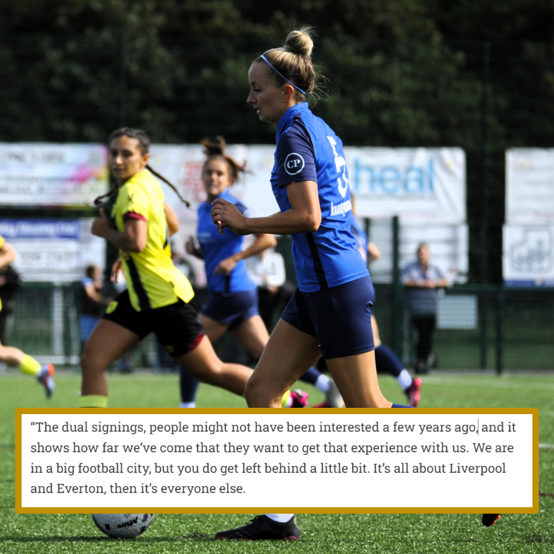 RichJLaverty's tweet photo. With Tier 3 sides going full-time, @LiverpoolFeds should be falling behind as a part-time club, but after promotion in 2022, they now sit 5th in the FA WNL North.

I went to spend a night with them and speak to players who also work for the club, as well as manager Leanne Duffy.