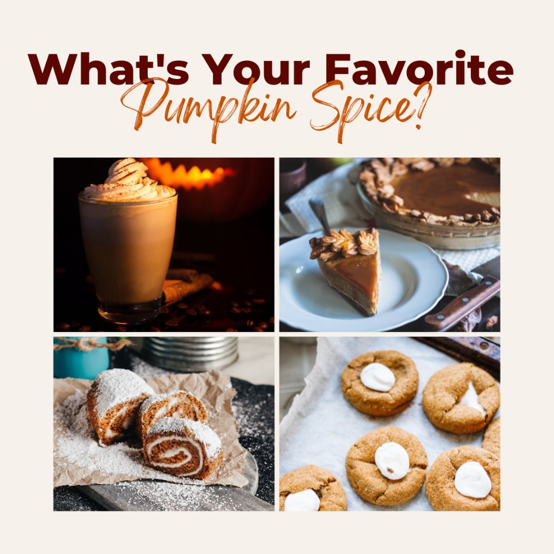 'Tis the season for all things Pumpkin Spice. 

What's your favorite pumpkin spice-flavored item: lattes, pie, pumpkin roll, or cookies?

#InspiredLending #KristieBertolo #MRTGAGE #MortgageBroker #RocklinMortgageBroker #pumpkin #pumpkinspice #pumpkinspicelatte #psl #fallflavors