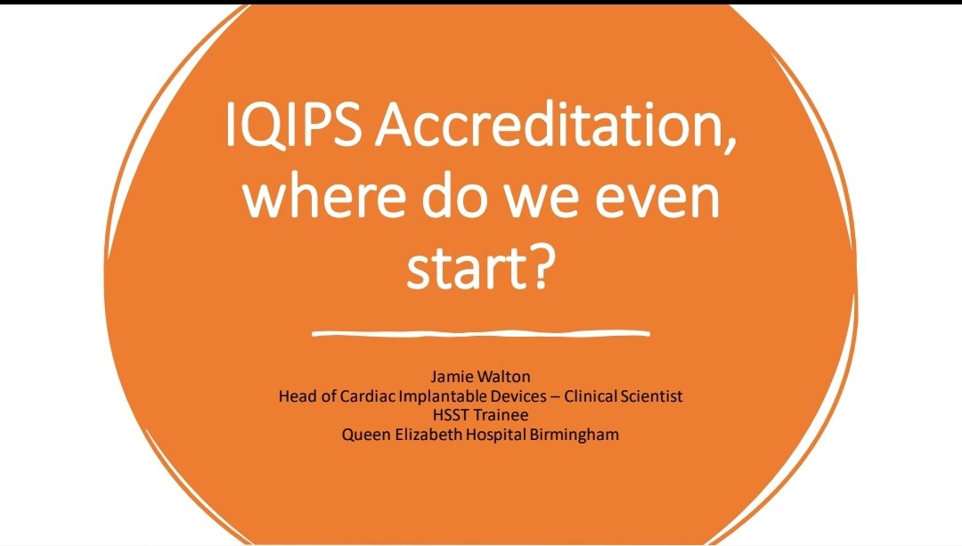 A fantastic National Update Meeting with the <a href="/SCSTcouncil/">SCST</a> yesterday and proud to present on Quality Management and IQIP's accreditation. A great selection of speakers at the meeting, with topics inspiring change and innovation! An exciting time for Cardiac Scientists!
