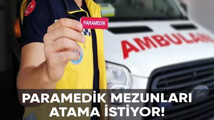 <a href="/acilafetgovtr/">T.C. Sağlık Bakanlığı Acil Sağlık Hizmetleri</a> İlk yardım hayat kurtarır parolası ile yola çıkıp önlisans mezunları arasında en yüksek kapatan bölüm olan Paramedik mezunları hak ettiği yüksek kadro sayısına ulaşmak ve mağduriyetlerinin bir an önce giderilmesini talep ediyor.