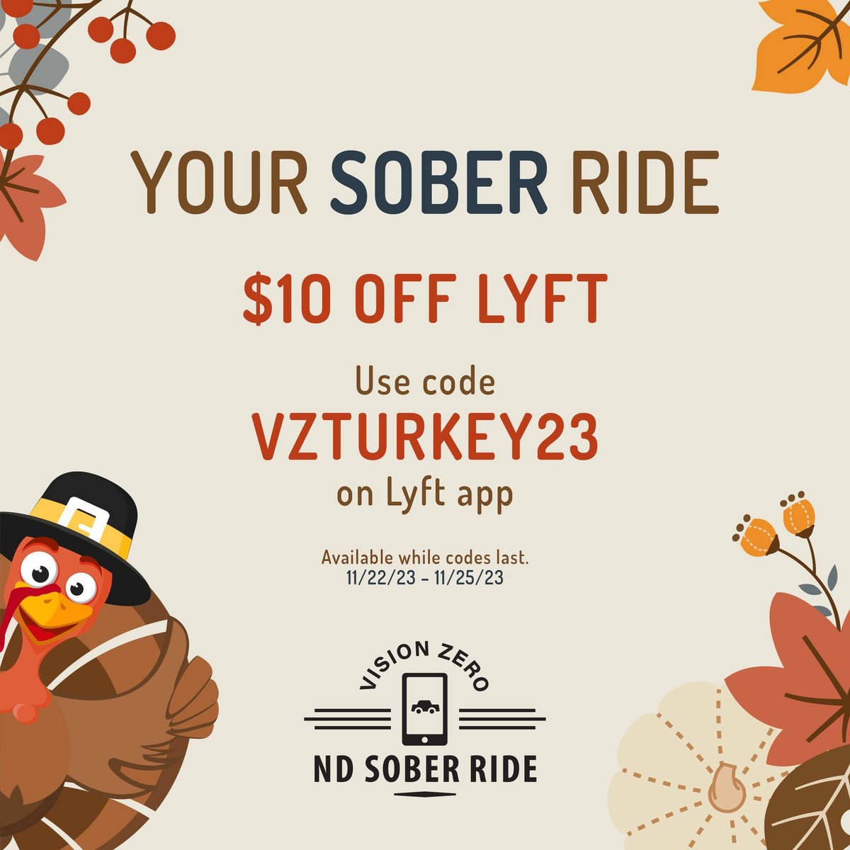 NorthDakotaDOT's tweet photo. Vouchers expire tonight. Please choose a safe ride home! #SafetyShareSaturday #VisionZeroND
https://t.co/dIRWRTX8ue https://t.co/WNRSTe2hbX