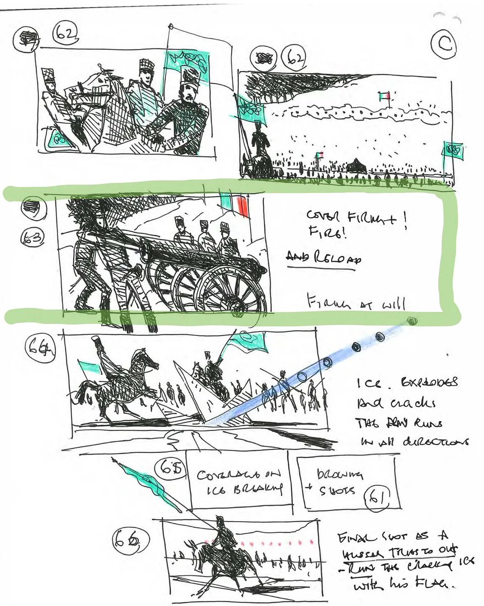 DiscussingFilm's tweet image. Ridley Scott’s storyboards for the Battle of Austerlitz in ‘NAPOLEON’.

The shoot was scheduled to last 6 days “but we did it in 3 and a half.” 

(Source: trib.al/EE5mQgu)