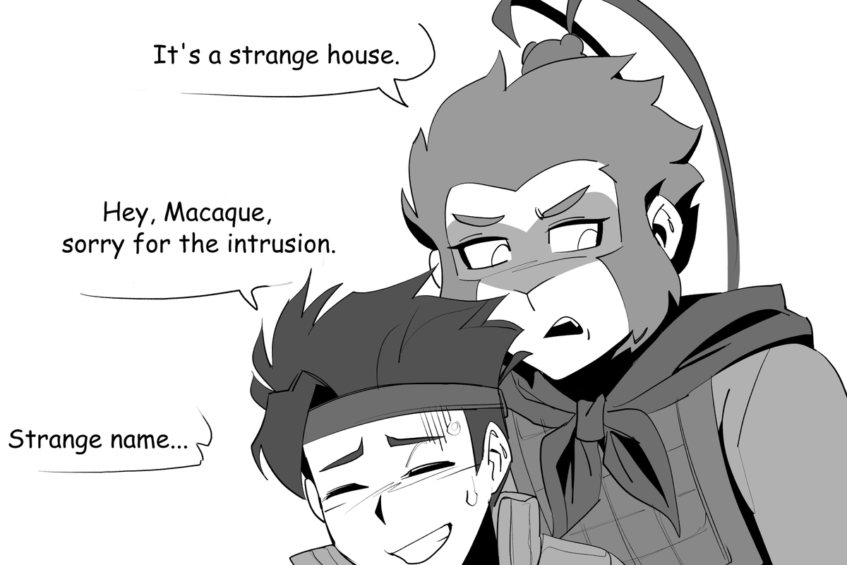 KefiCatfish's tweet photo. AU
Wukong and Macaque have never known each other in the past and have never run into each other anywhere before. The moment from this comic takes place within the first season :D

(1/2)

#monkiekid #shadowpeach https://t.co/AI7feOkMaO