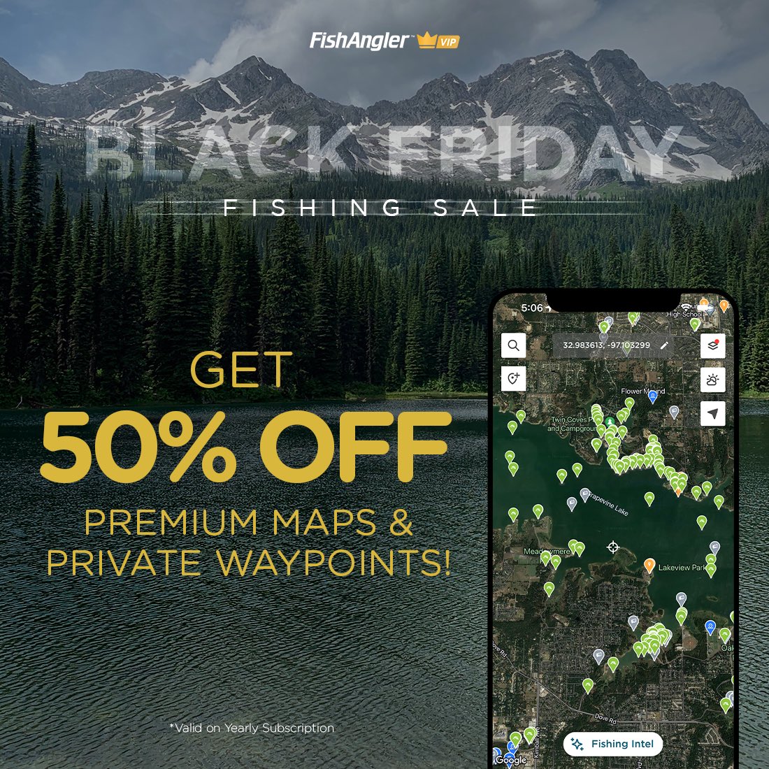 Reel in the savings! 💸💸💸 Enjoy 50% discount on the FishAngler 🌟VIP🌟 Subscription. Dive into premium features without breaking the bank. 🚀🎣 Don’t miss this limited-time offer!

👉 Check the link in BIO

#FishAnglerVIP #BlackFridayDeal #fishing #deals #limited