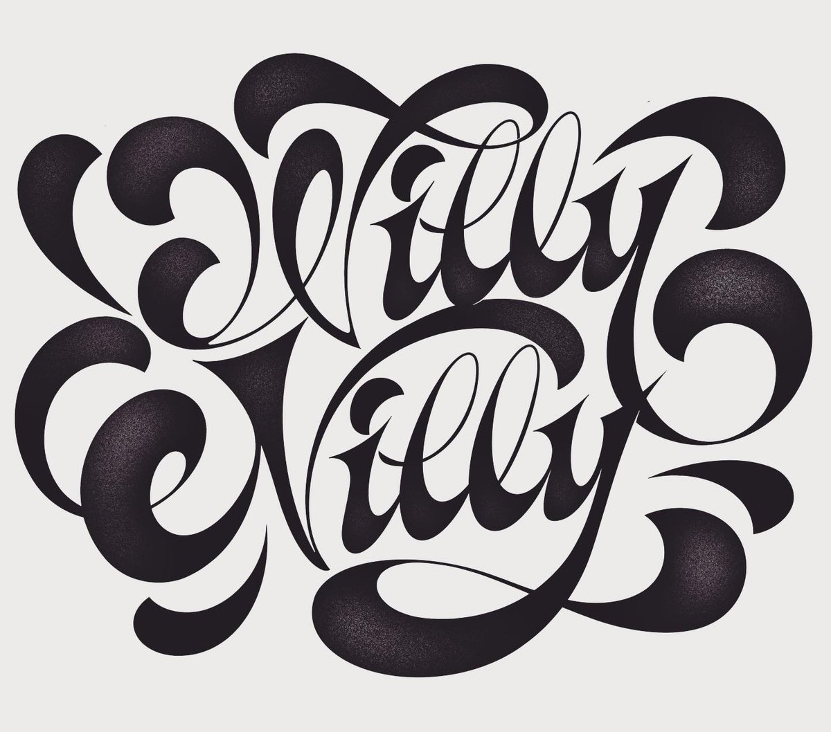 Lettering art by @olifrape 🔥 Those flourishes and thick-to-thin strokes are 🤩 #goodtype #typeyeah #typegang #handlettering #letteringart #flourishes #strengthinletters #artistsmeanbiz #typography