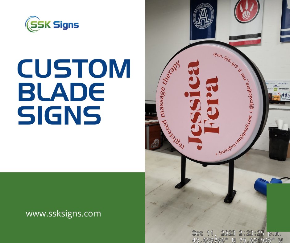 SSKSigns's tweet image. Looking to get noticed by incoming foot traffic? Blade signs make it easier for people to spot your business from near and far! 

Get yours today: 

☎️905-282-2225 
🌐ssksigns.com/contact-us/ 

#ssksigns #bladesigns