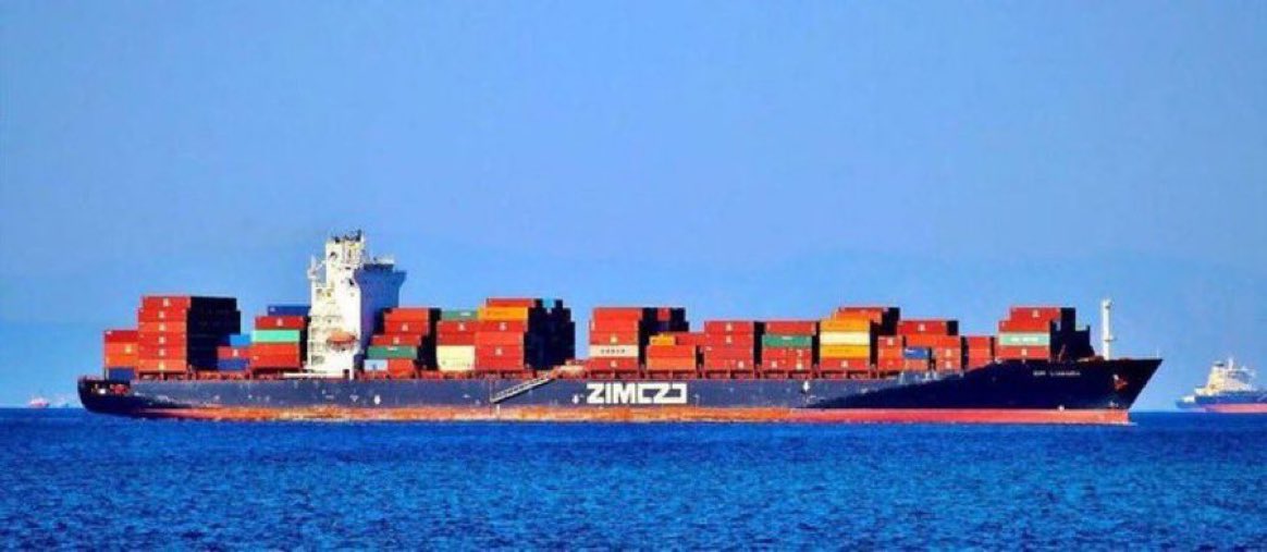 Breaking news: Yemen has SEIZED another ISRAELI cargo ship belonging to the shipping company ZIM!