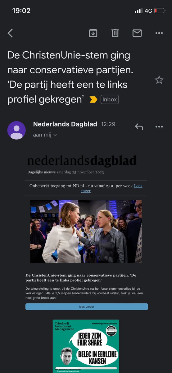Neen. Graag nog een beetje linkser… #christeunie 👏🏾