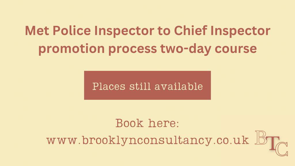 TrainBrooklyn's tweet photo. Congratulations to everyone who got through a tough paper sift for this year’s MPS Chief inspector promotion process. We still have places on 2 of our courses. Please follow this link: https://t.co/BotbhyXOft https://t.co/sOYqBaGNVf