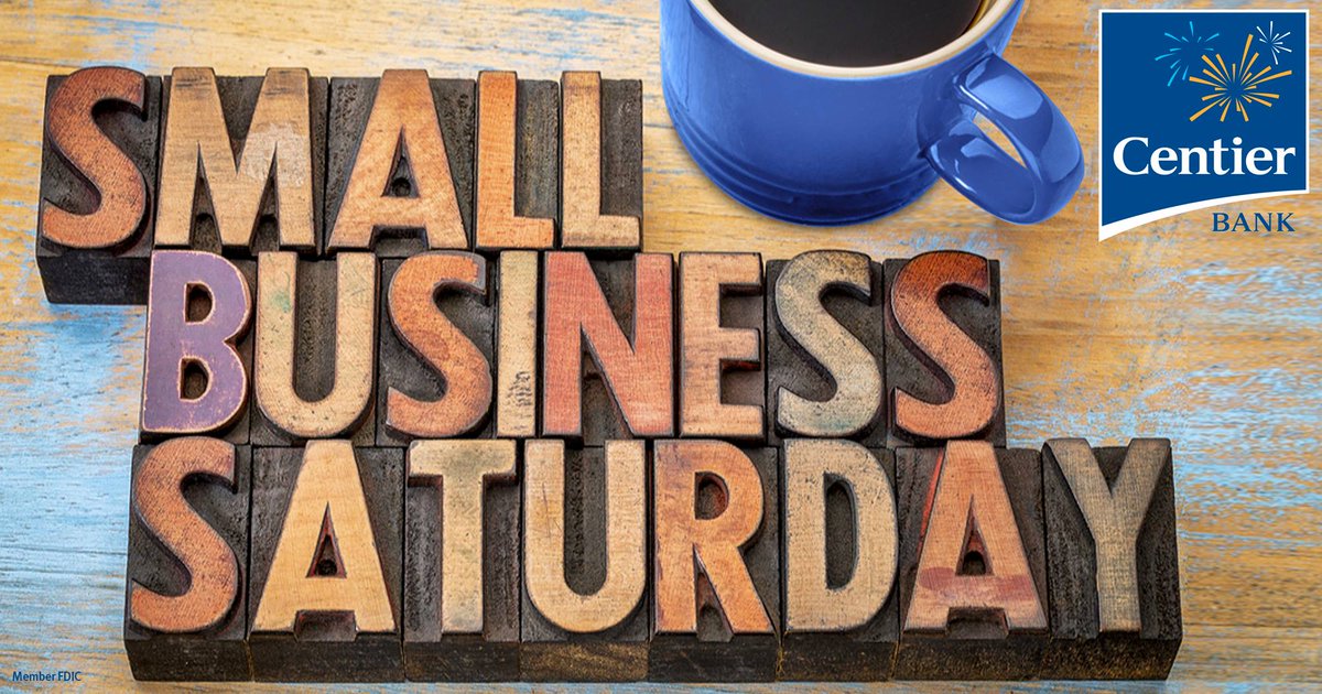 🏷️TAG YOUR FAVORITE SMALL BUSINESS! We at Centier Bank believe #smallbusinesses are the backbone of our communities! On this #SmallBusinessSaturday, let's show support for our local businesses. Tag your fave local business! 💙 #ShopLocal #SupportLocal #ShopSmall