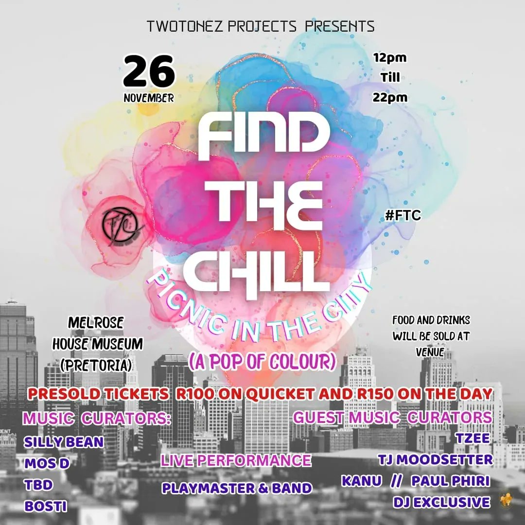 FindTheChill1's tweet photo. 1 MORE SLEEP TILL PICNIC IN THE CITY WITH A POP OF COLOUR   🎉
SUNDAY 26TH NOVEMBER '23
📌 @MelroseMuseum

FOR MUSIC AND VIBES MADE FOR THE SUNSHINE!

CHILD FRIENDLY💚

TIME: 1pm-10pm
BRING PICNIC BLANKETS AND CAMP CHAIRS!
FOOD AND DRINKS SOLD AT THE EVENT
(NO COOLERS ALLOWED‼️) https://t.co/uwNSeU5v5j