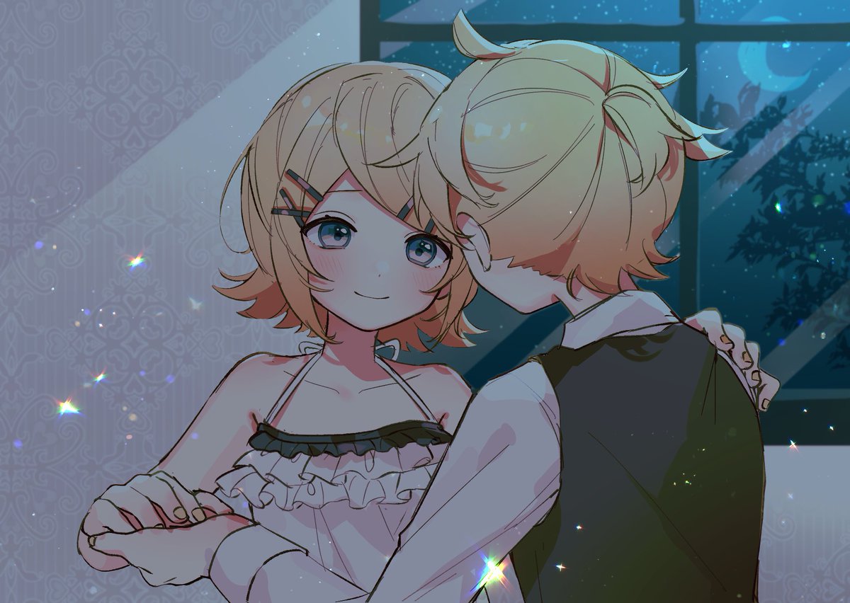鏡音レン ,鏡音リン 「いい双子の日らくがき」|さざなみのイラスト