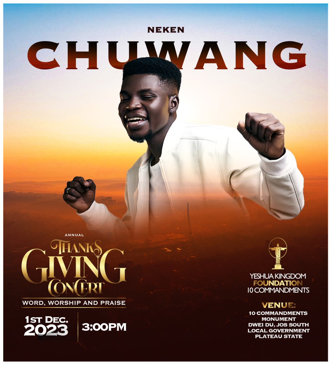 jayfmjos's tweet photo. The President Yeshua Kingdom Foundation also known as 10 commandments, Pastor Jonah David Jang invites you all to her annual Thanksgiving concert.

Time: 3 pm. 

Date: 1st December, 2023 

Venue: 10 Commandments Monument Dwei Du, Jos South local government Plateau State.

Come lets raise an altar of worship, praise and Thanksgiving.
#10commandments
#TheWayOfGod