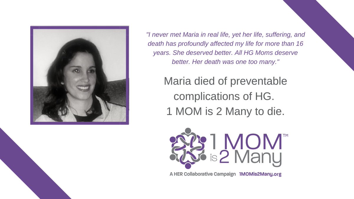 On 25 November 2023, Maria and her twins died of preventable complications of #hyperemesisgravidarum.

#1MOMis2Many to die. #maternalmortality