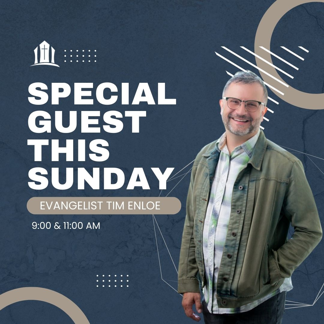 TOMORROW, special guest speaker Tim Enloe will be brining a powerful word. Best known for his Holy Spirit conferences, you will be encouraged to seek God's presence in a new and profound way. Make sure you're here, you won't wanna miss it!