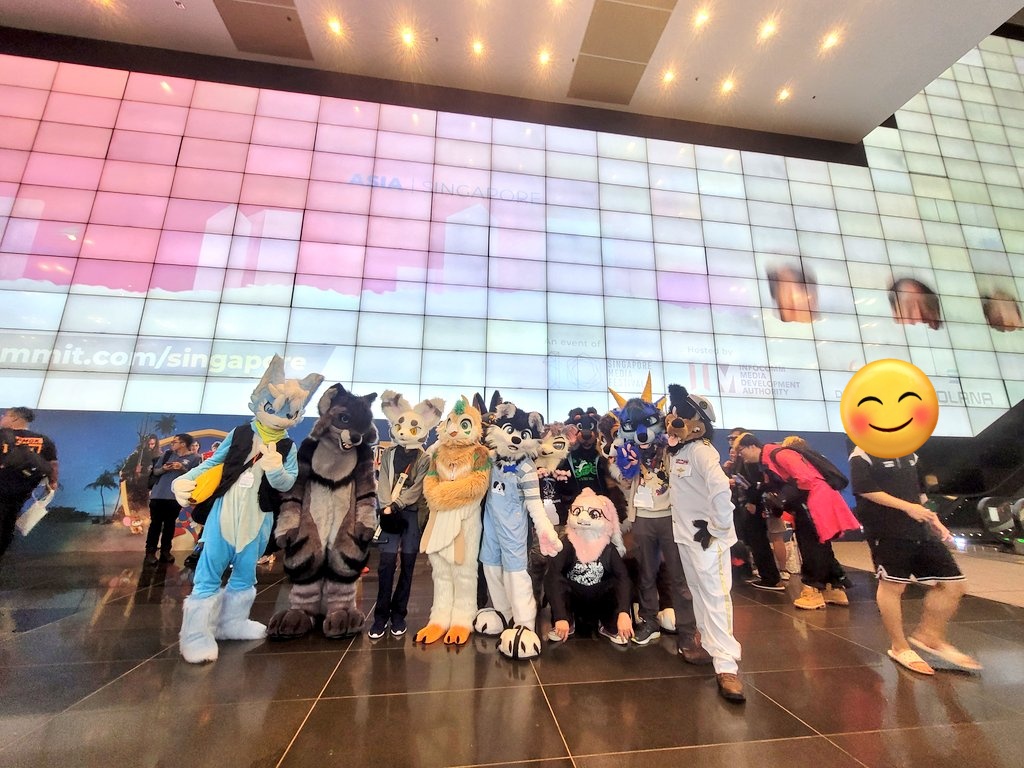 Gyrowoof's tweet image. The #SGfurs #fuzzballs at #AFA event today! ^^