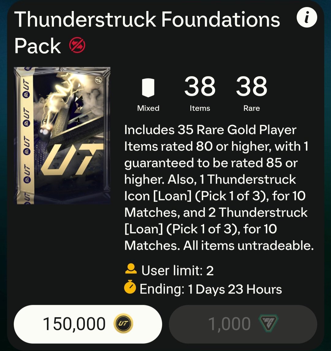 Flash giveaway #3
Fifa points to open this pack
Retweet ♻️
Follow @Fut_Ash_Fttam 
@FUTWORKSHOP 
Winner be drawn in 2 hrs 
Good luck all